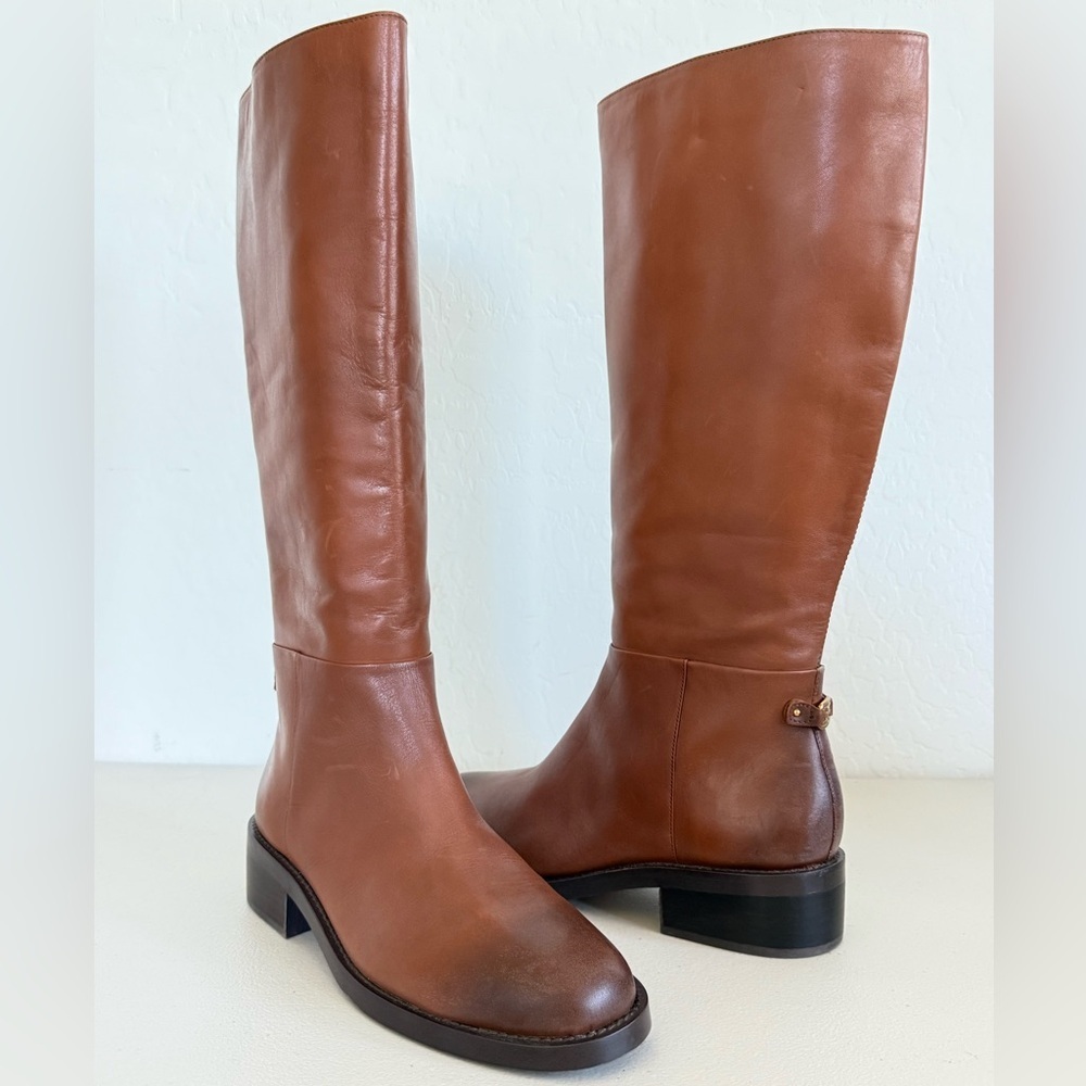NEW Sam Edelman Women's Mable Spiced Pecan Riding Boots Women’s Size 9.5 - Picture 2 of 13